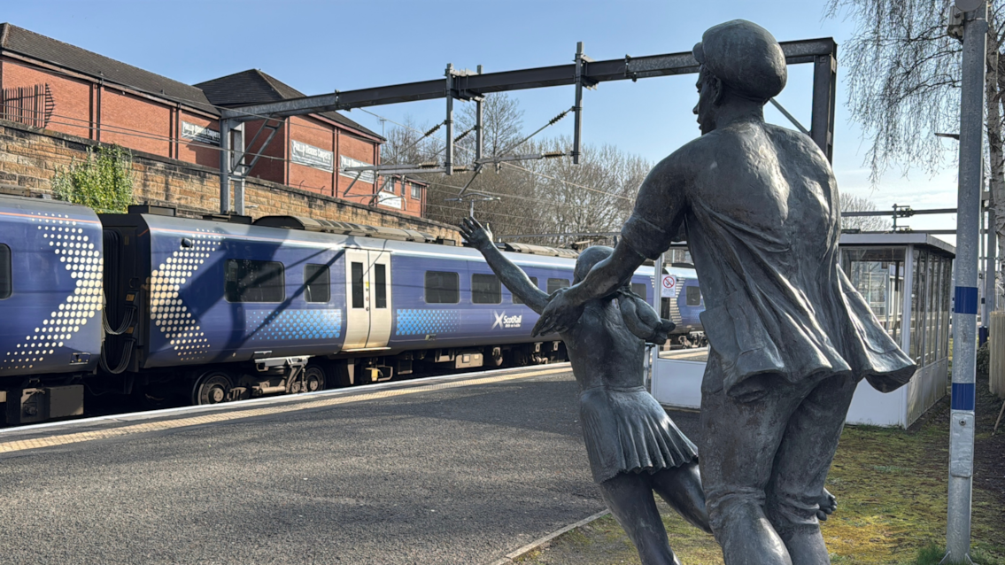 Railway sculpture finds new home in Springburn after years in storage: Hope and Heritage statue 3