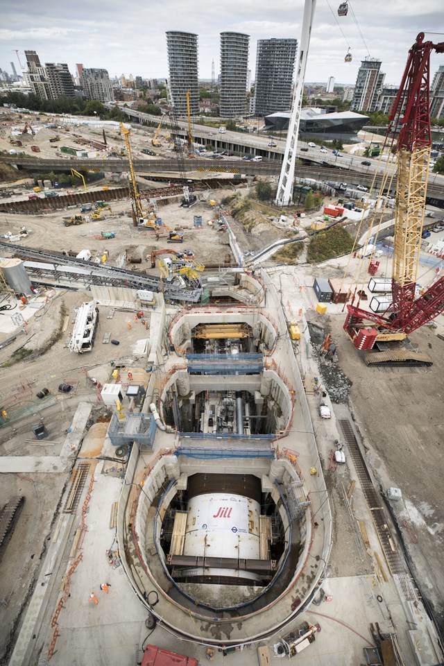 TfL image - TBM in Launch Chamber