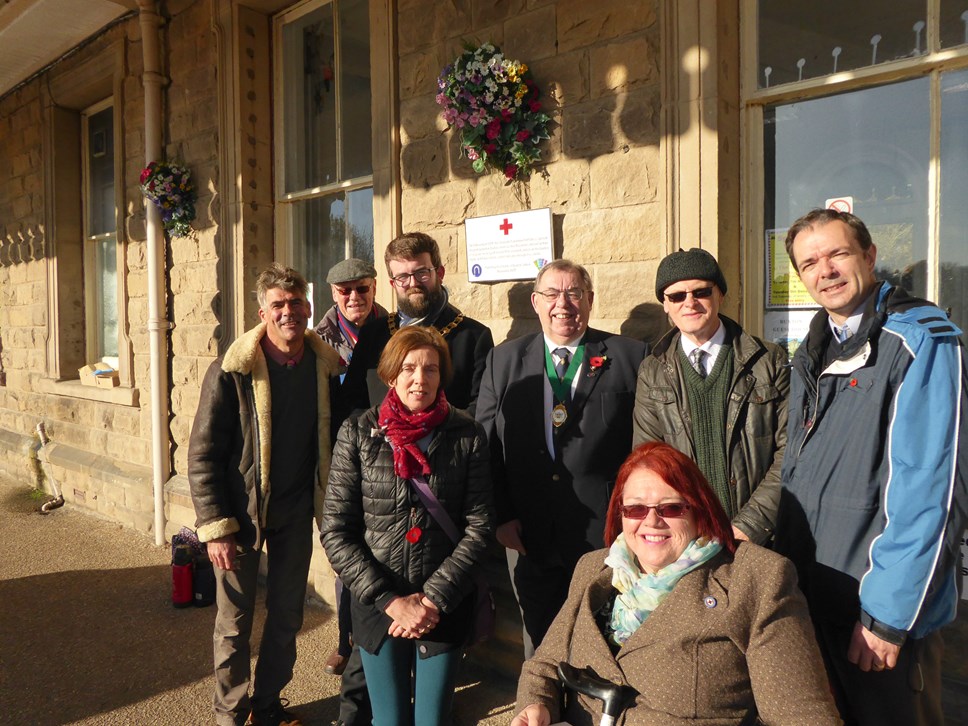 Buxton station plaque unveiling