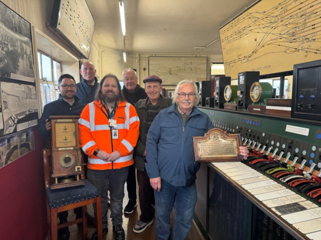 Crewe Works plaque handover: Crewe Works plaque handover