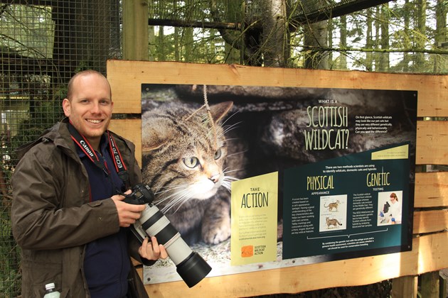 Barrie Williams, volunteer at Scottish Wildcat Action: Photo credit Graham Richardson/Scottish Wildcat Action