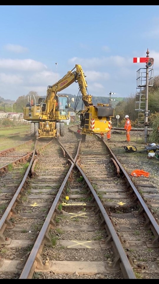 Working to upgrade the track: Working to upgrade the track