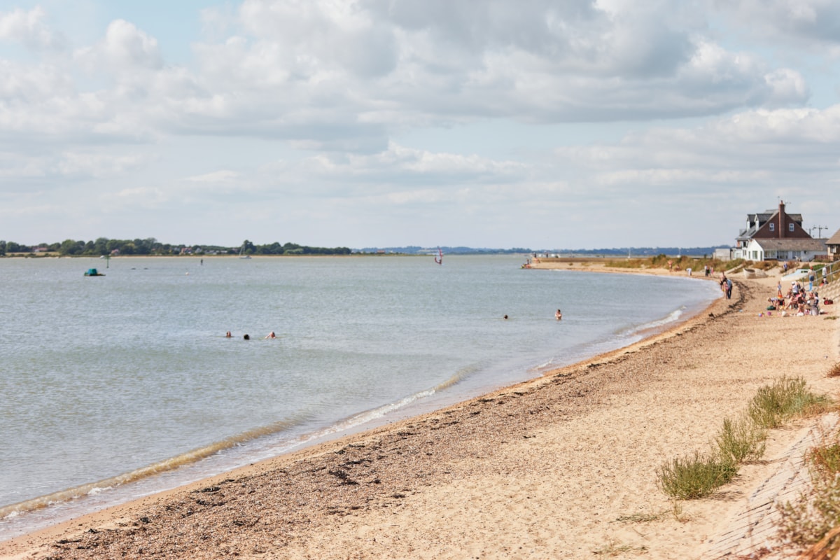 The beach at The Orchards