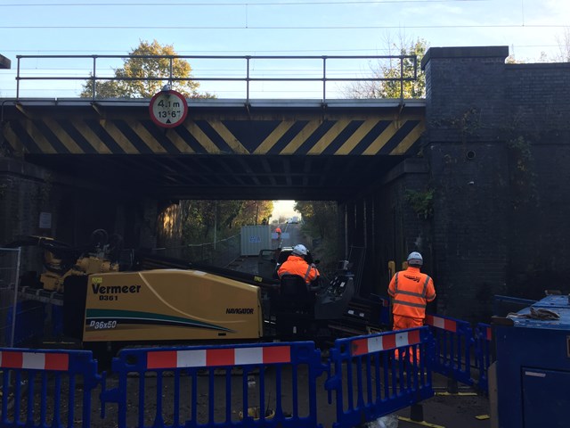 Flood prevention work ongoing in Euxton, Lancashire