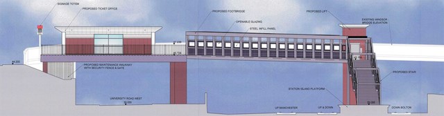 WORK STARTS ON MAJOR UPGRADE FOR STATION: Salford Crescent ticket office and footbridge