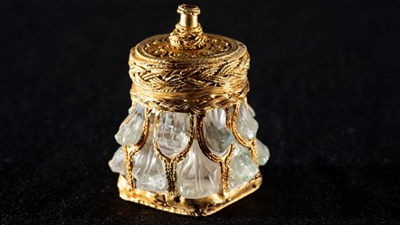 Rock crystal jar from the Galloway Hoard. Photo ©  Neil Hanna WEB