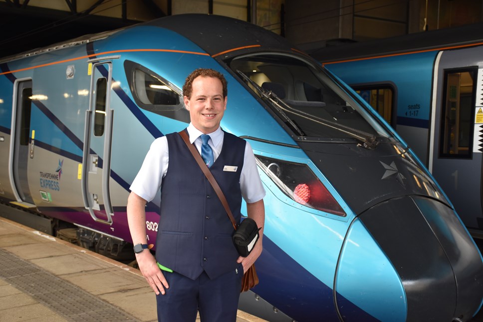 Jacob Tyne, a conductor for TransPennine Express