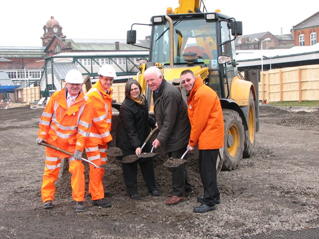 Nottingham car park - work begins 4.3.2011