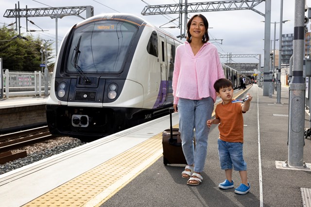 TfL Image - Elizabeth line train heading to Heathrow 1