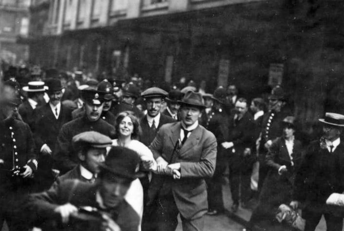 Resistance at Leeds Art Gallery: Unknown photographer, Annie Kenney (an Oldham cotton mill worker) arrested in London, April 1913 © Alamy
Leeds Art Gallery will present Steve McQueen: Resistance – How Protest Shaped Britain and Photography Shaped Protest, an exhibition conceived by renowned artist and filmmaker Steve McQueen and curated in collaboration with Clarrie Wallis and Emma Lewis of Turner Contemporary. The exhibition will open later this year, it was announced today.
The exhibition will explore how acts of resistance have shaped life in the UK and the powerful role photography has played in both documenting and driving change.