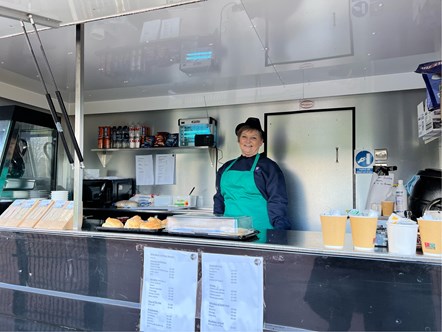 Catering Services open food kiosk at Ayrshire Athletics Arena