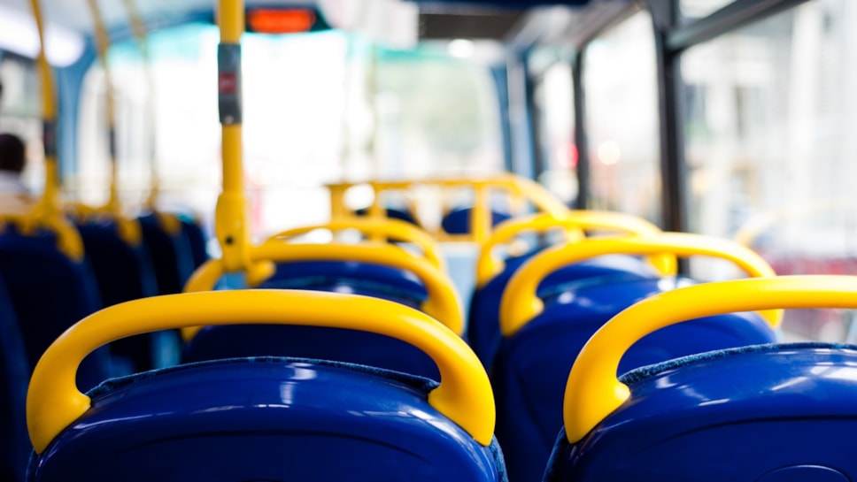 Lancashire County Council stock image of bus seats