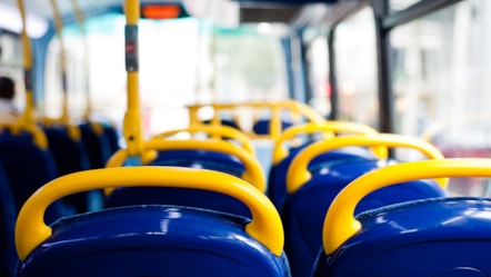 Lancashire County Council stock image of bus seats