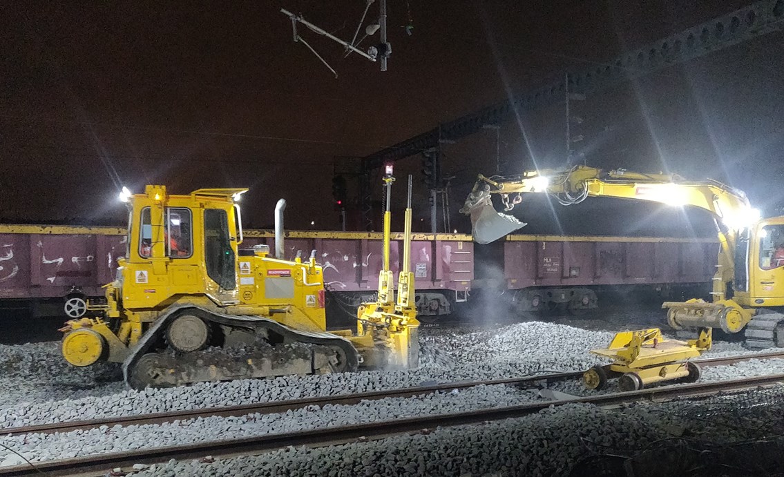 Network Rail continues to improve track in preparation for new Brent Cross West station – passengers reminded to check their journey this weekend: Track work in preparation for new Brent Cross West station