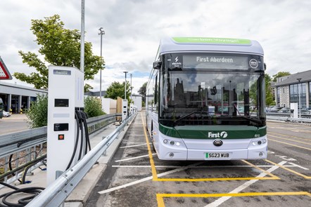First Aberdeen has installed electric charging infrastructure at its King Street depot