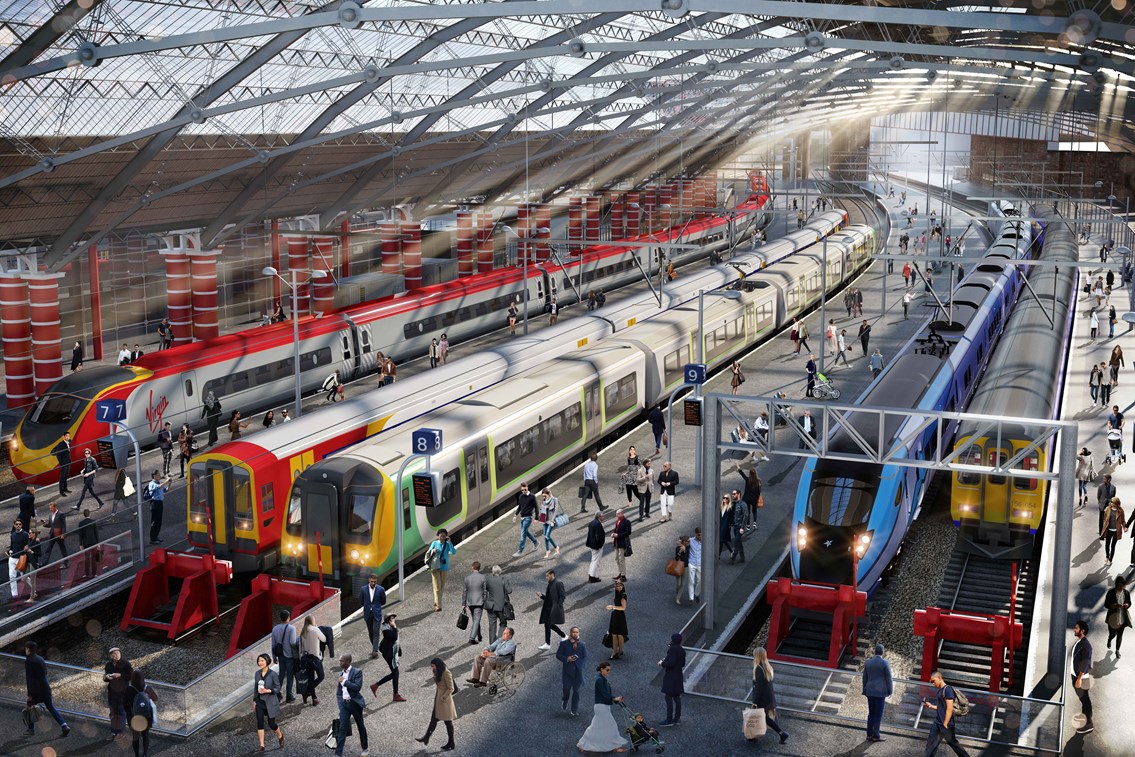 Plans to run trains into Lime Street during major upgrade this summer revealed: Liverpool Lime Street upgrades CGI