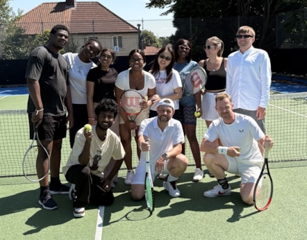 An event held to celebrate the Wimbledon final. There was afternoon tea, strawberries and cream, scones and some Wimbledon-themed games