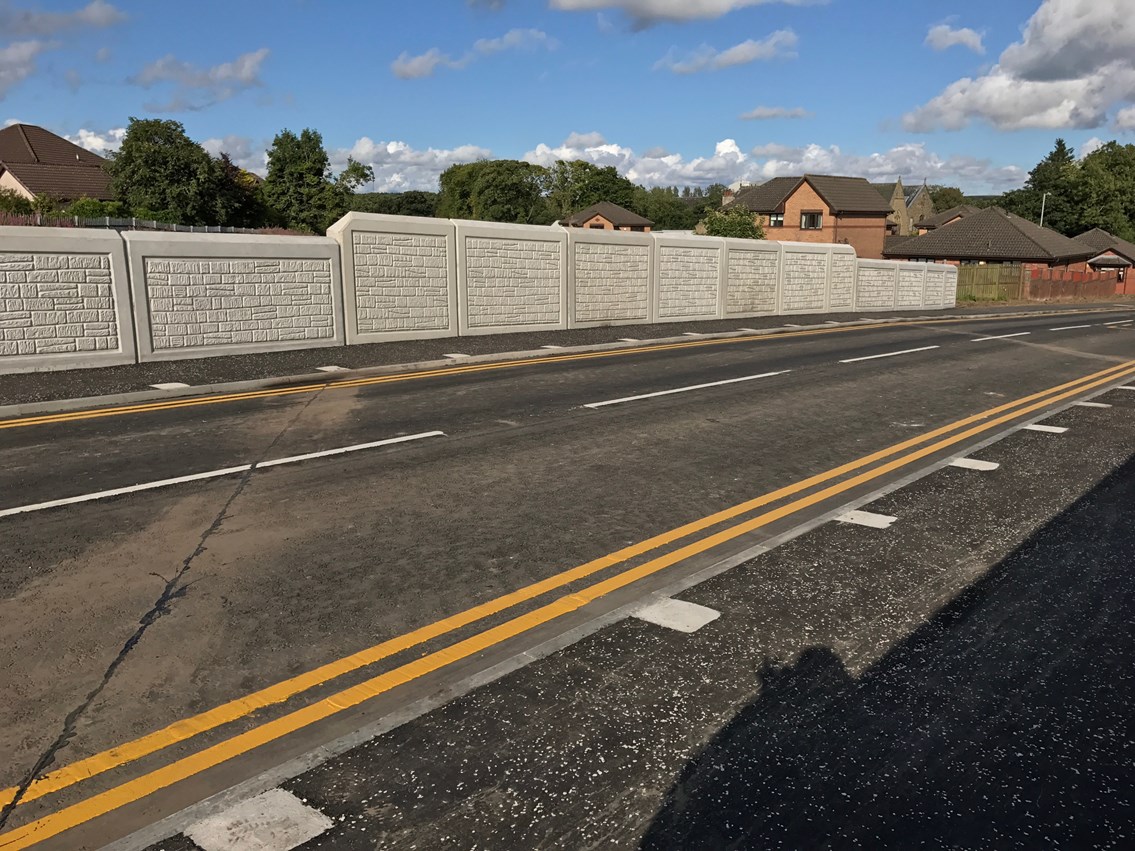 Shotts road reopens following £2m rail bridge reconstruction: New £2m road bridge on Station Road Shotts