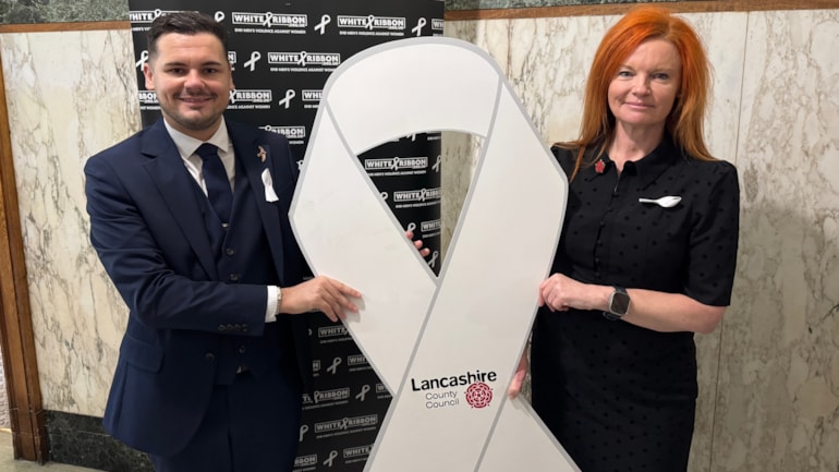 Council joins local football clubs in support of White Ribbon Campaign