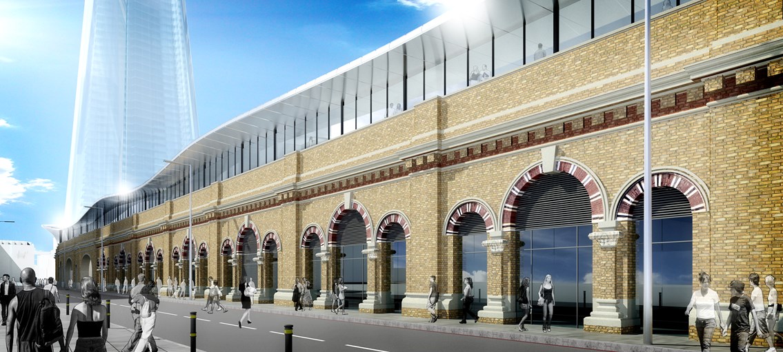 London Bridge CGI - Tooley Street: London Bridge station from Tooley Street