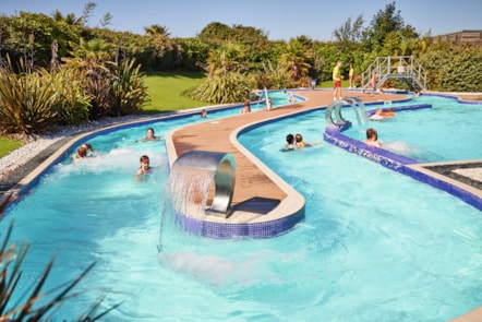 Lazy river at at Reighton Sands