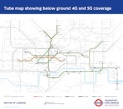 TfL Graphic - Tube map showing below ground 4G and 5G coverage - December 2024: TfL Graphic - Tube map showing below ground 4G and 5G coverage - December 2024