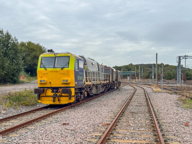 Leafbuster trains at Wigan depot 1: Leafbuster trains at Wigan depot 1