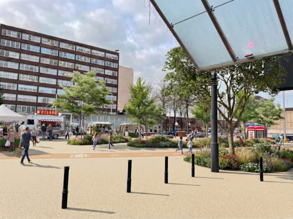 Mersey Square from Merseyway entrance