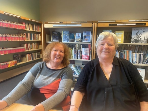 Warm Spaces - Fleetwood library users Anne and Janet