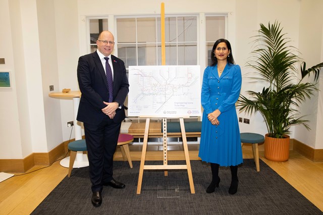 TfL Image - Andy Lord and Dr Hayaatun Sillem CBE