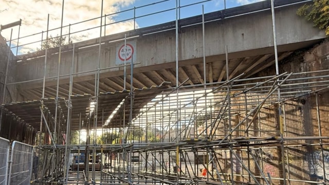 Passengers advised to check before travelling as bridge work in Frome reaches key phase: Portway railway bridge, Frome