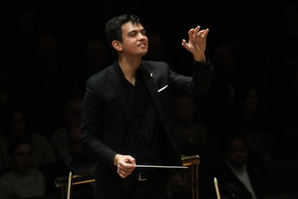 Conductor Aku Sorensen wins the third Siemens Hallé International Conductors Competition 2026: 05. Halle SHICC26 Final Press credit Alex Burns
