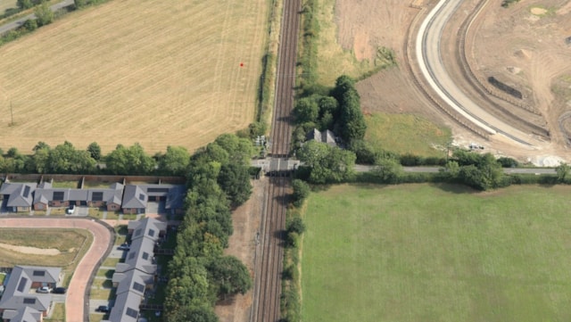 New road bringing safer travel and faster trains a step nearer: Cross Lane level crossing