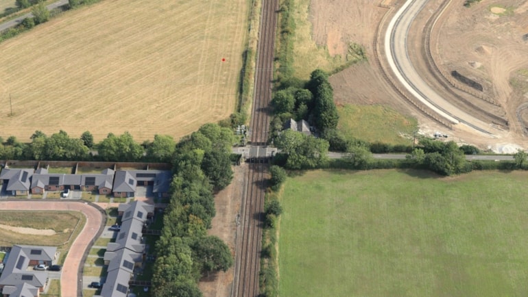 New road bringing safer travel and faster trains a step nearer