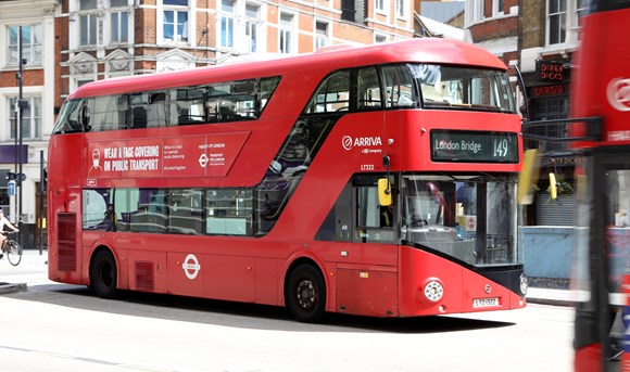 TfL Press Release - 24/7 bus lanes proposed for London’s busiest roads to support a sustainable recovery from the pandemic: London Bus  -TfL image
