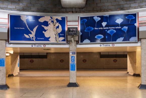 Joy Gregory, A Taste of Home, 2024. Heathrow Terminal 4 Underground station. Commissioned by Art on the Underground. Photo Thierry Bal 3