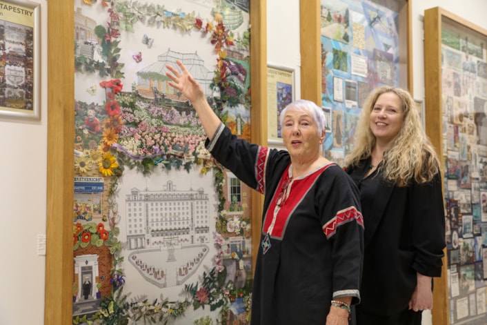 Triumphal tapestry telling the story of Leeds inspires new panel: Leeds Tapestry - Kate Peace and Emma Hayton