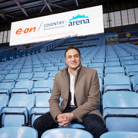 Vijay Tank, Chief Commercial Officer, E.ON Energy Infrastructure Solutions UK, pictured at the Coventry Building Society Arena.