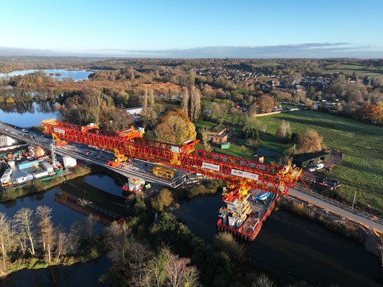 Aerial view of HS2's Colne Valley Viaduct 2