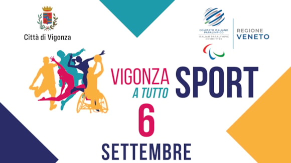 Torna "Vigonza a Tutto Sport": la festa sportiva all’insegna di inclusione e divertimento: Manifesto Vigonza a tutto sport 2026