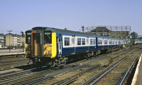 Class 455 in British Rail blue livery - credit: Jeremy Chapter