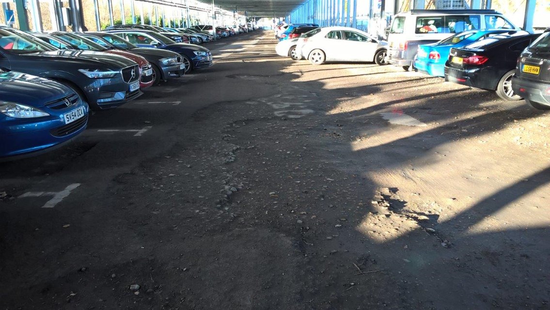 Fleet station car park - FEB 2020 - before work took place 2