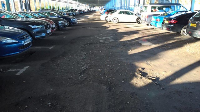 Fleet station car park - FEB 2020 - before work took place 2