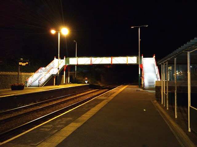 Upgrade to Penmaenmawr Station footbridge completed: Penmaenmawr footbridge 2
