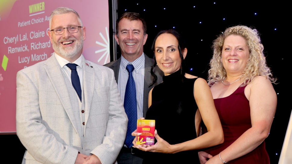 Patient's Choice winners Paul Renwick, Steven Allsop, Cheryl Lal and Lucy March-2