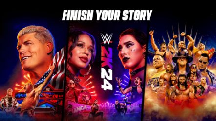 WWE 2K24 Game Launch Key Art