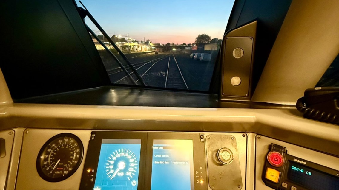 More progress made on £1.4bn digital signalling scheme: Grand Central Class 180 cab view-2