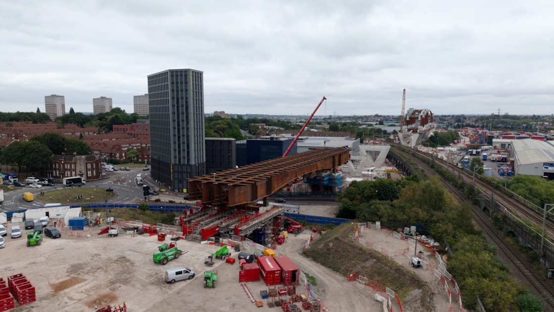 HS2 Lawley Middleway viaduct move completed 1