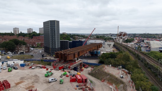 HS2 Lawley Middleway viaduct move completed 1