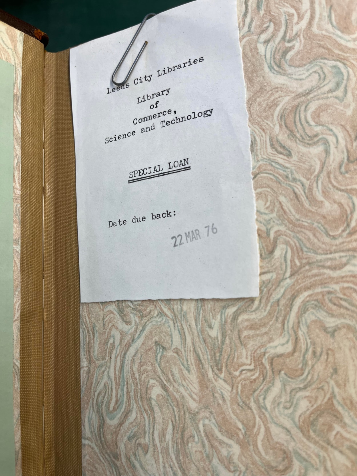 Antique book return: Volumes I and II of the esteemed Rev. William Buckland’s Geology and Mineralogy, written almost 200 years ago, were due back at Leeds Central Library in March 1976, but were instead discovered by staff in a charity shop in Beverley, East Yorkshire.